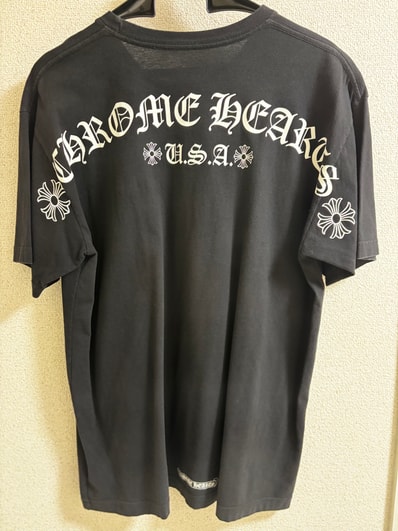 Chrome Hearts Scroll Label Back Arche Logo T-Shirt "Black"