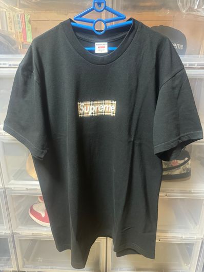 Supreme / Burberry Box Logo Tee "Black"