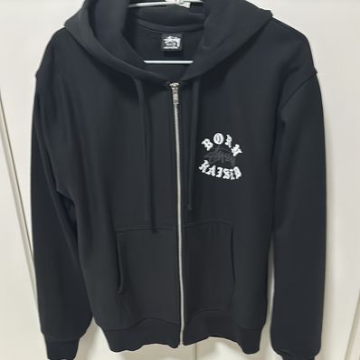 Stussy Born x Raised Logo Zip Hoodie "Black"