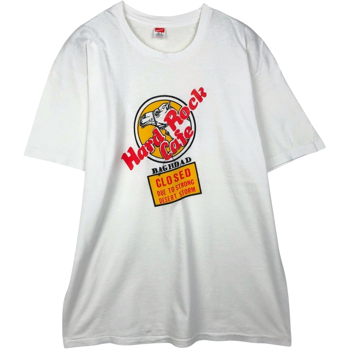 古着 ~90年代 ヘインズ Hanes HARD ROCK CAFE ハードロックカフェ アドバタイジングTシャツ USA製 メンズXL相当 ヴィンテージ/eaa640887