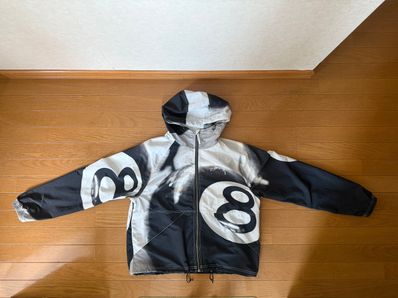 Stussy 8 Ball Beach Shell "Grayscale"