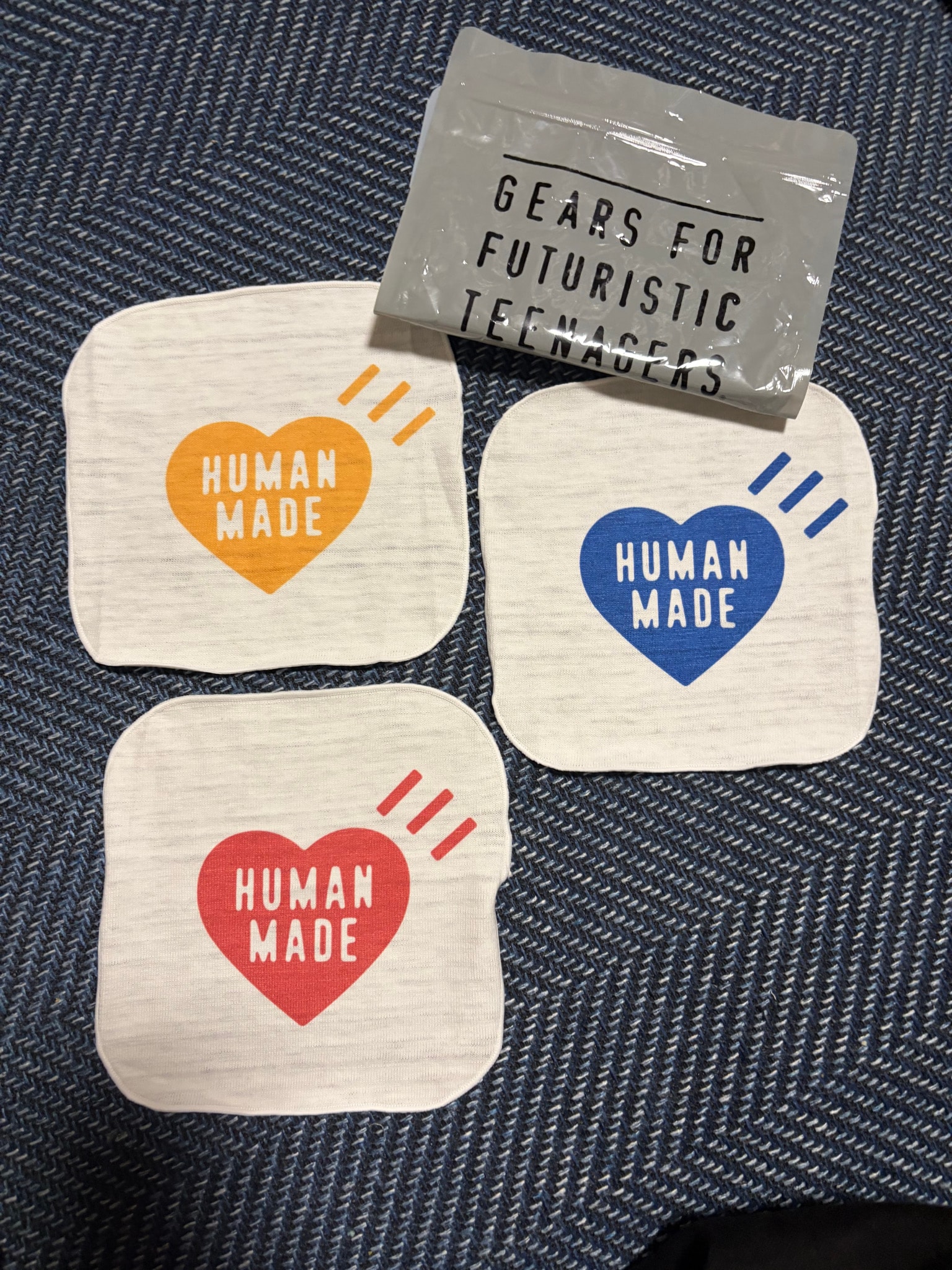 human made ミニタオル ミニハンカチ ガーゼタオル