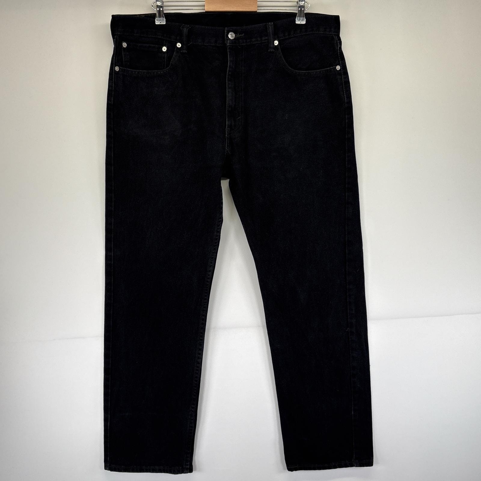 古着 リーバイス Levi's デニムパンツ 505 ストレート ジップ 大きいサイズ ジーパン ジーンズ w40 L32 ブラック メンズ