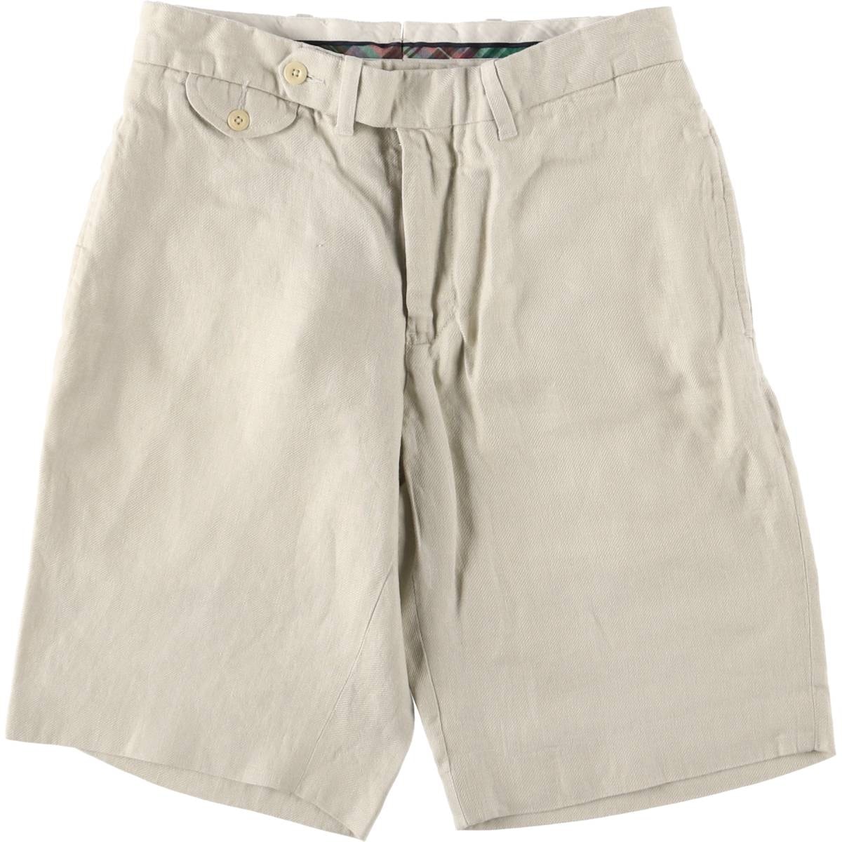 古着 ラルフローレン Ralph Lauren POLO by Ralph Lauren リネンショーツ ハーフパンツ メンズw30相当/eaa579824