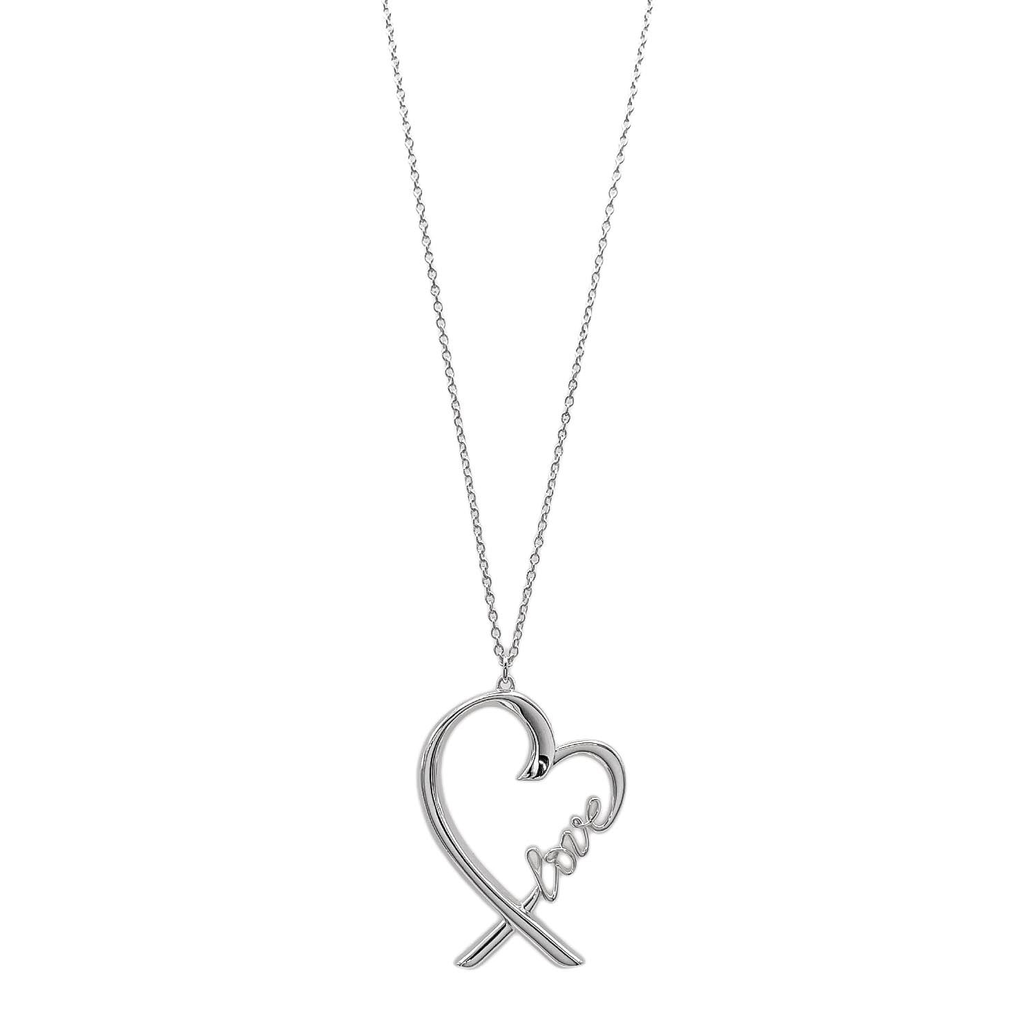 TIFFANY&Co. ティファニー ラビングハート パロマグラフィティ ネックレス
 ペンダント パロマピカソ SV925 シルバー 新品仕上済 ユニセックス
 【中古】