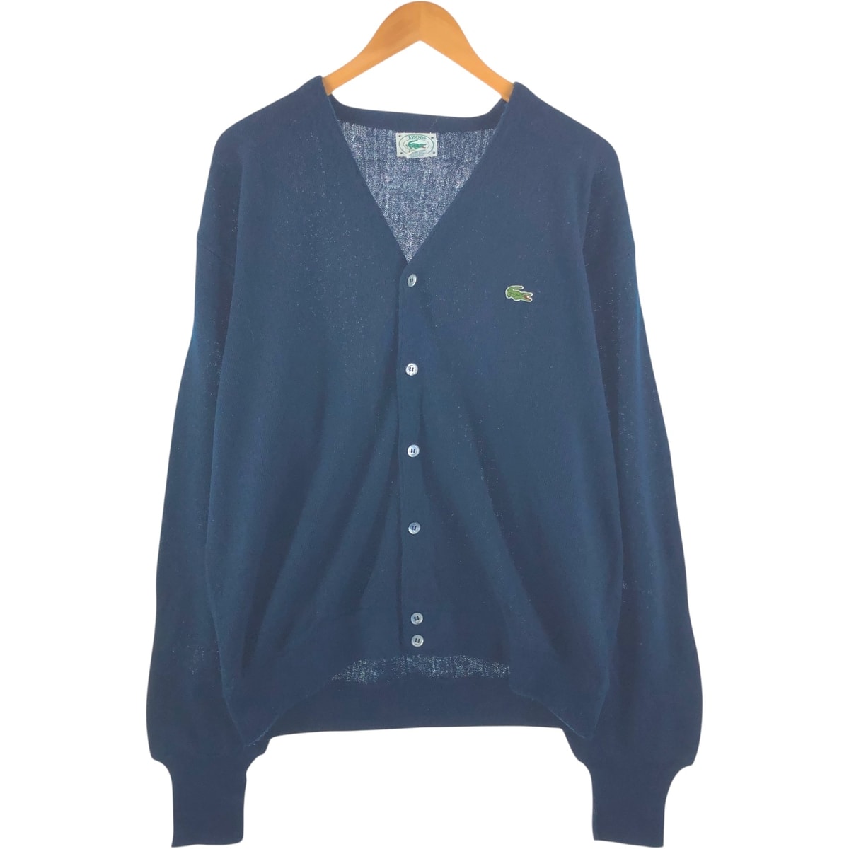 古着 80~90年代 ラコステ LACOSTE IZOD アクリルニットカーディガン USA製 メンズXL相当 ヴィンテージ/eaa534489