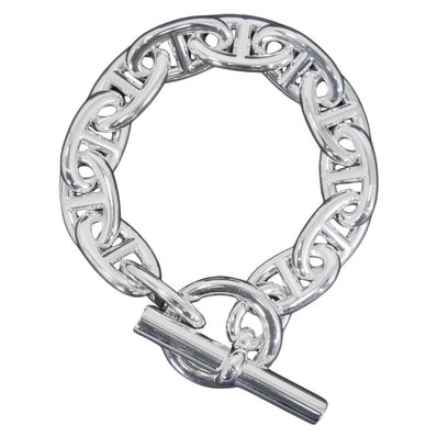 Hermes Chaine D'ancre TGM Bracelet "Silver"