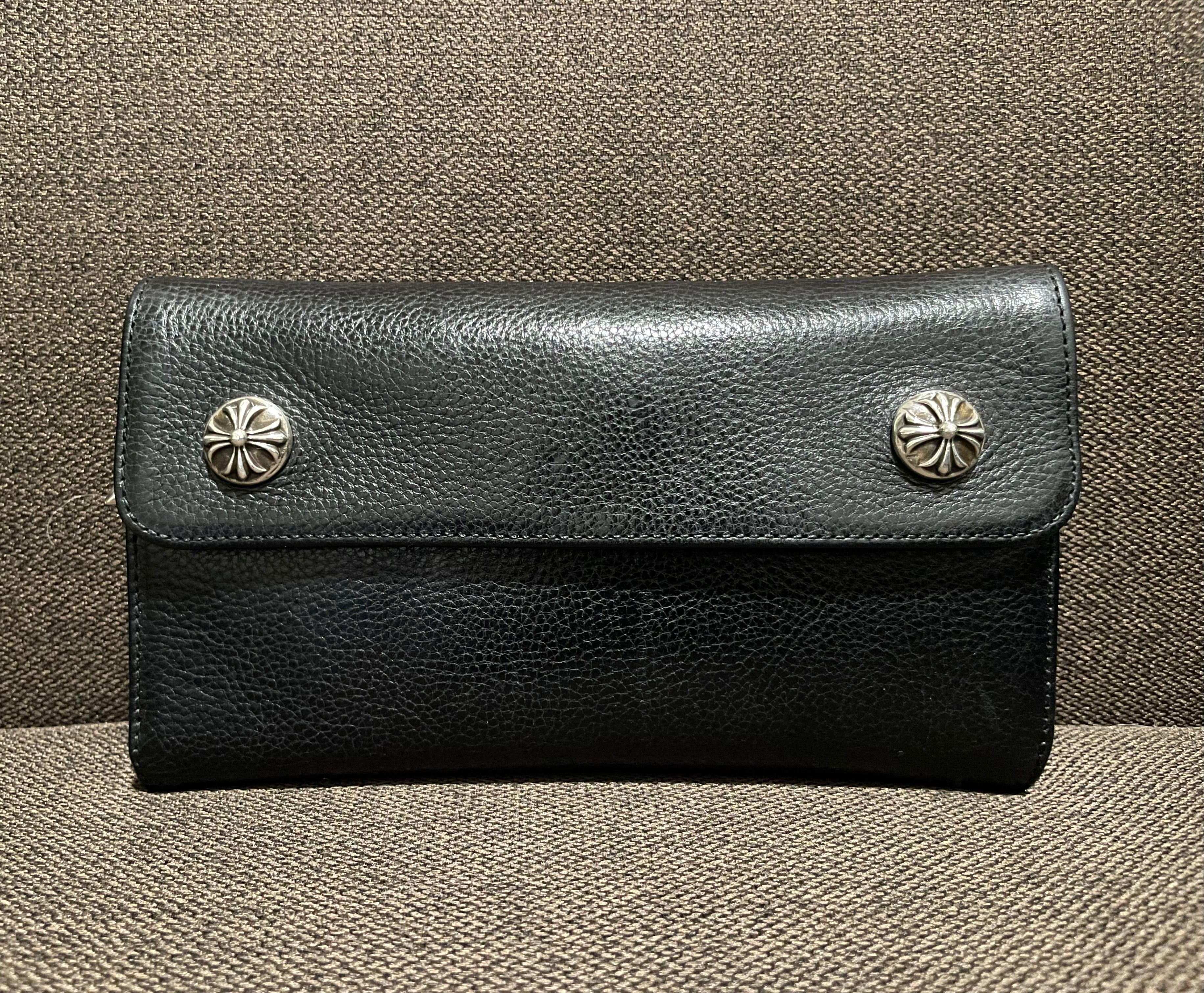 Chrome Hearts Wave Wallet Leather "Black"