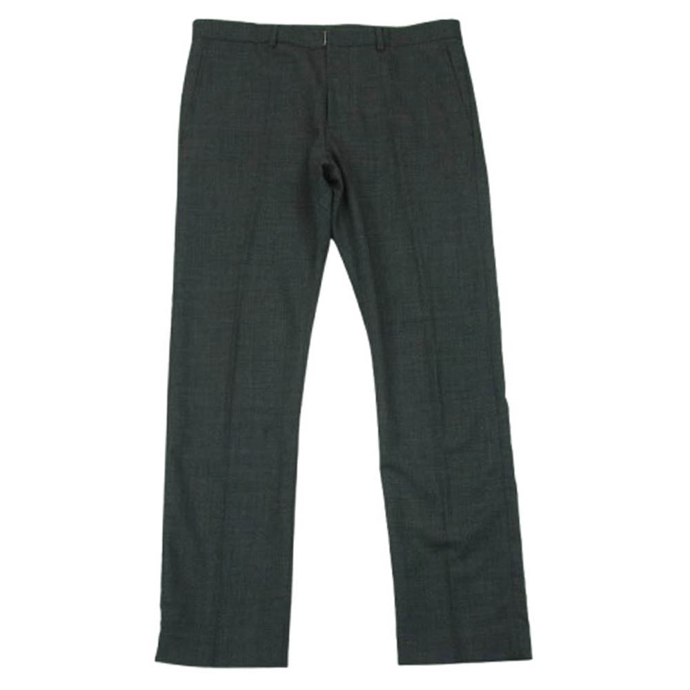 Dior ディオール 333C188Z2254 シングル ウール スラックス パンツ イタリア製 グレー系 48【中古】