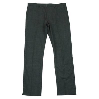 Dior ディオール 333C188Z2254 シングル ウール スラックス パンツ イタリア製 グレー系 48【中古】