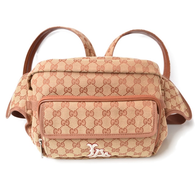 GUCCI x Los Angeles Angels GG Canvas Belt Bag "Beige"