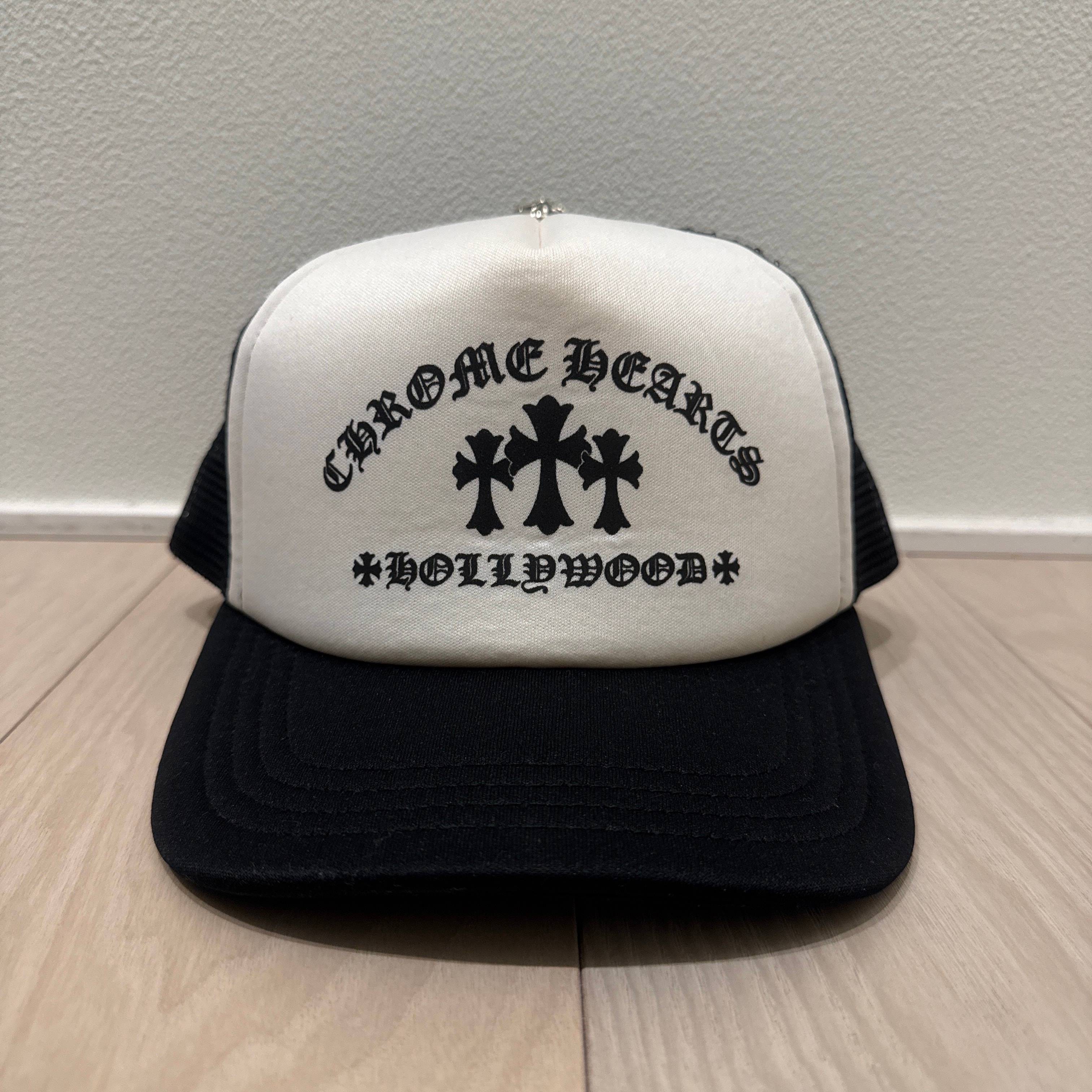 Chrome Hearts Trucker Cap King Taco "Black/White"