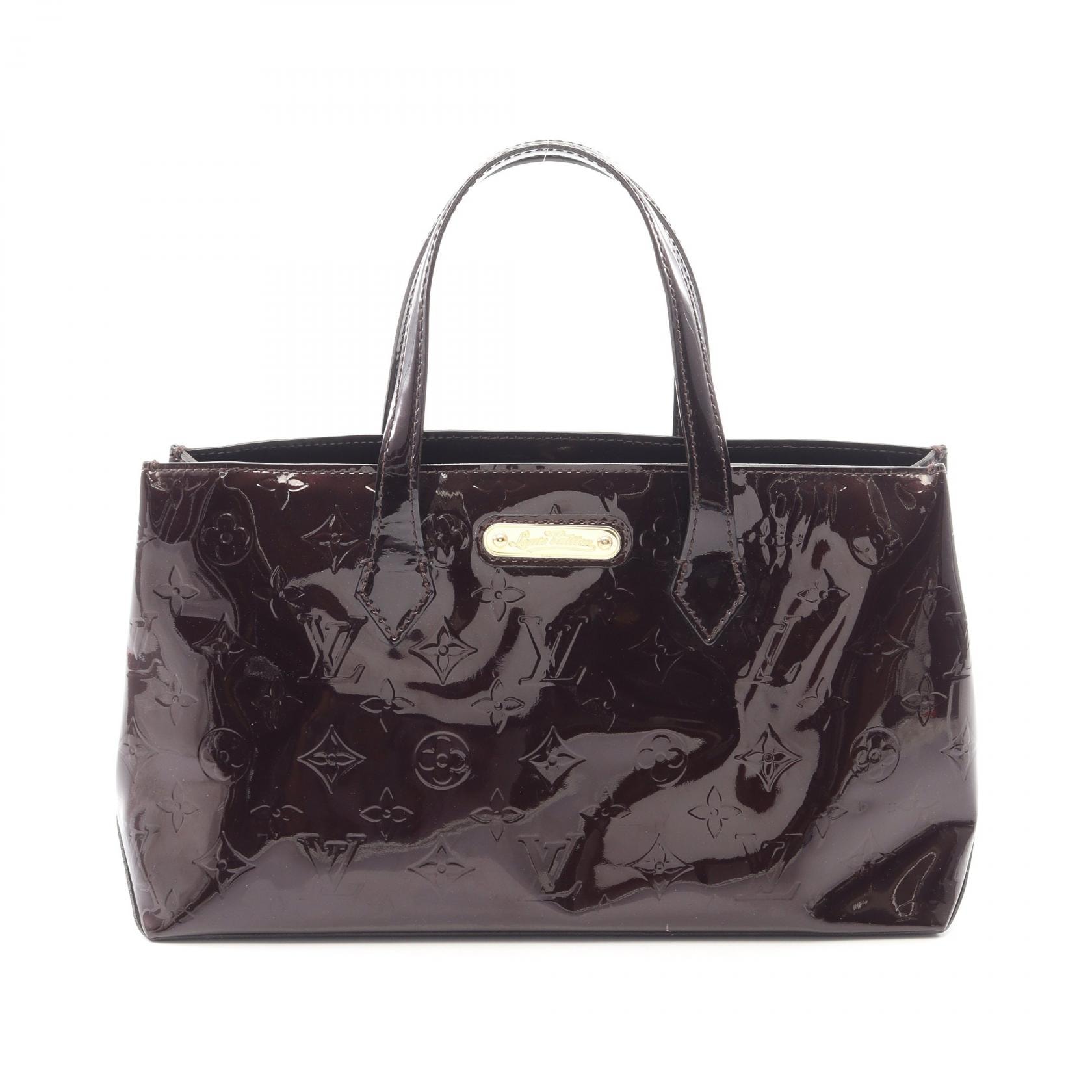 ルイ・ヴィトン LOUIS VUITTON ウィルシャーPM ハンドバッグ バッグ レザー ヴェルニ アマラント レディース パープル系 M93641 【中古】