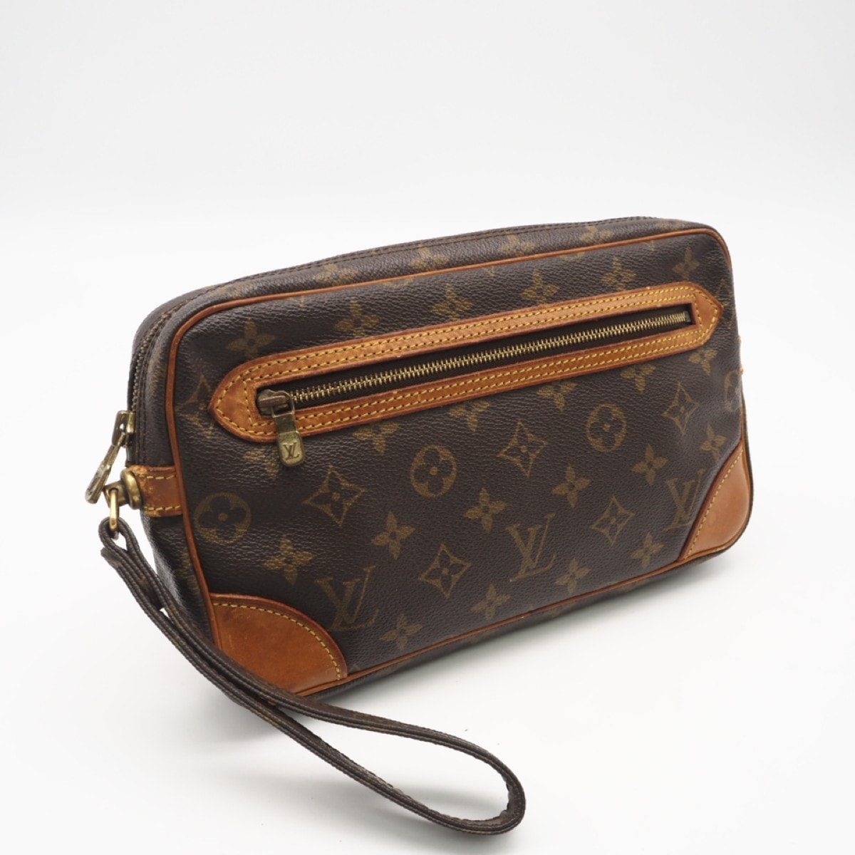 LOUIS VUITTON ルイ・ヴィトン モノグラム マルリー ドラゴンヌGM M51825 セカンドバッグ ブラウン コーティングキャンバス レザー レディース