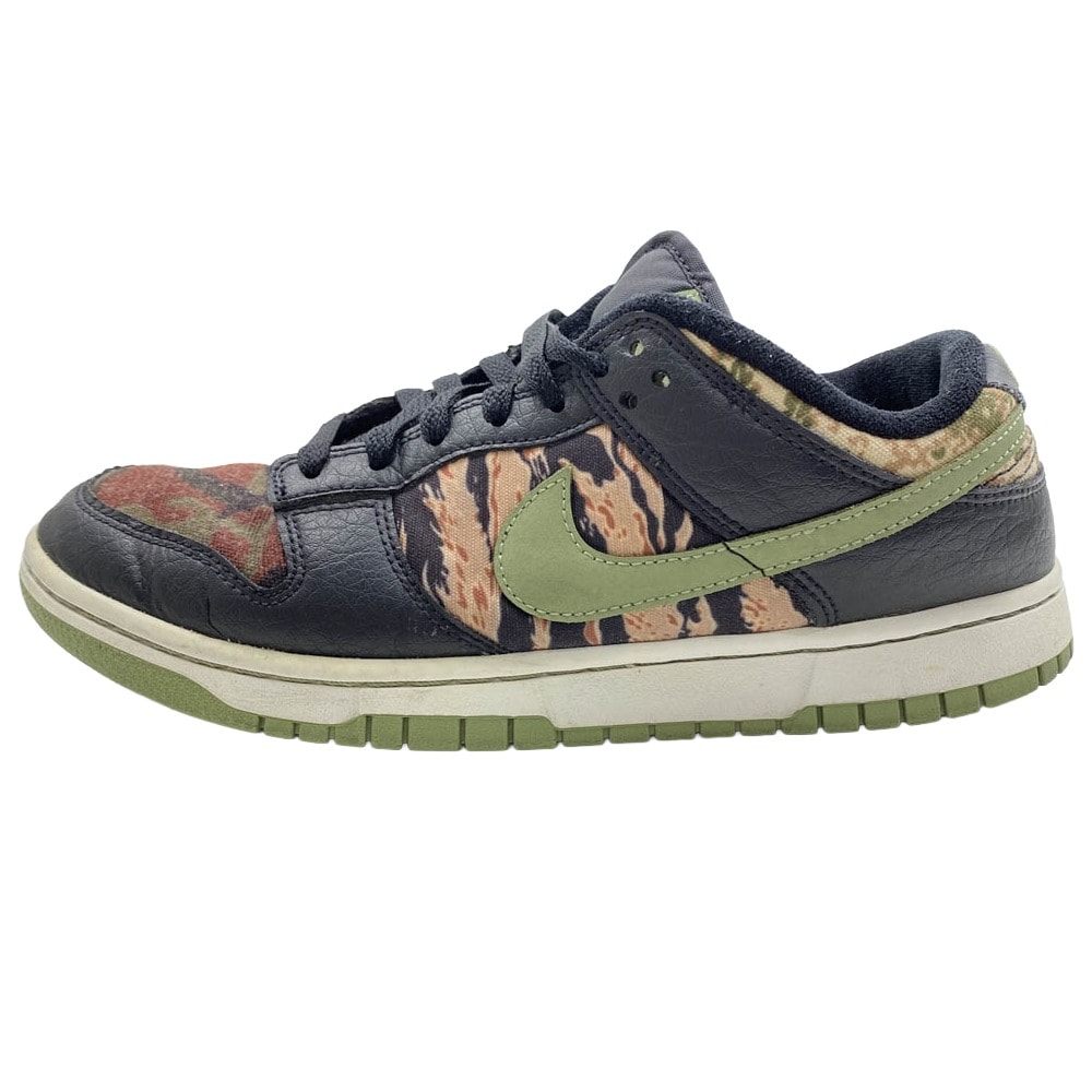 NIKE ナイキ スニーカー DH0957-001 Dunk Low SE Black Multi Camo ダンク ロー SE ブラック マルチカモ ローカットスニーカー カーキ系 26cm【中古】