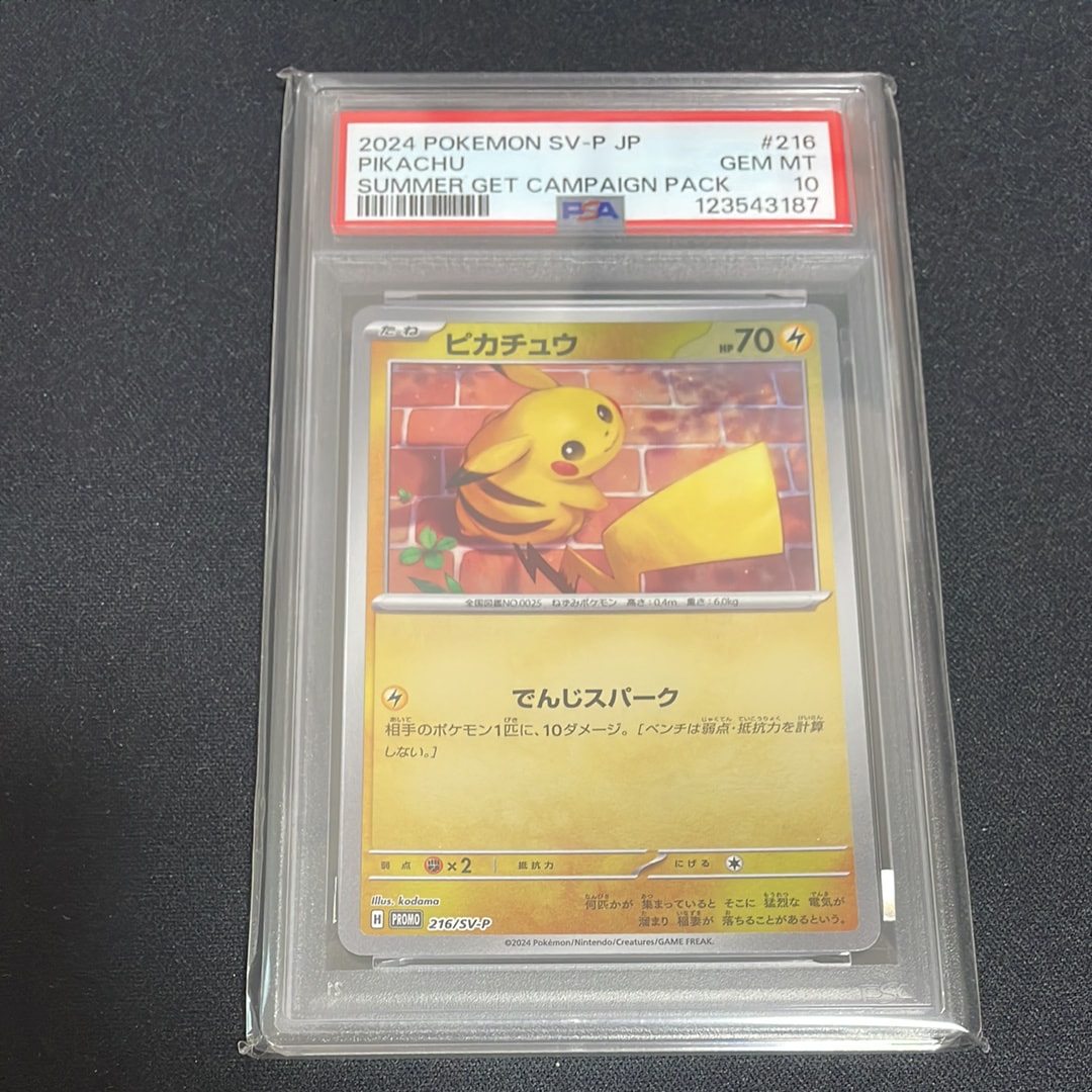 ピカチュウ P [SV-P 216](プロモカードパック「ポケカの夏がキタ!プロモカードGetキャンペーン!」)