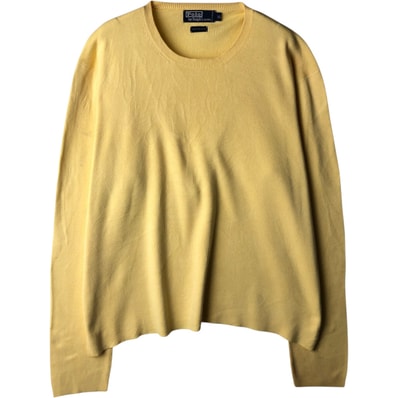 古着 ラルフローレン Ralph Lauren POLO by Ralph Lauren ピマコットンニットセーター メンズXL相当/eaa637222