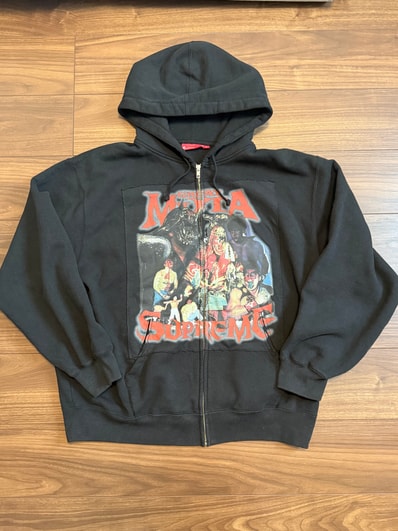 Supreme Muta Zip Up Hooded Sweatshirt "Black"