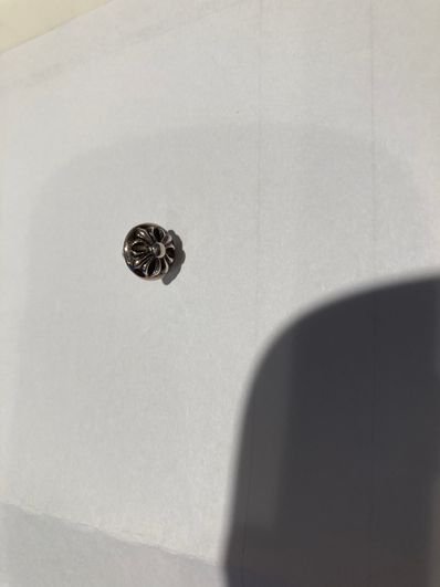 Chrome Hearts Cross Ball Stud Earrings "Silver"