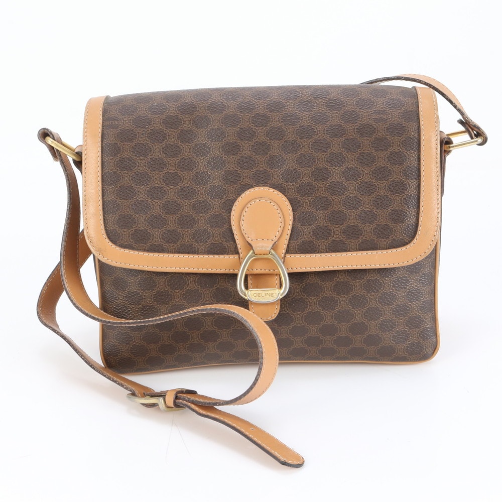 ■極美品 セリーヌ マカダムショルダーバッグ