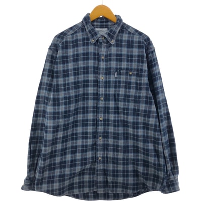 古着 カーハート Carhartt 長袖 ボタンダウン ライトネルチェックシャツ メンズXL相当/eaa524721