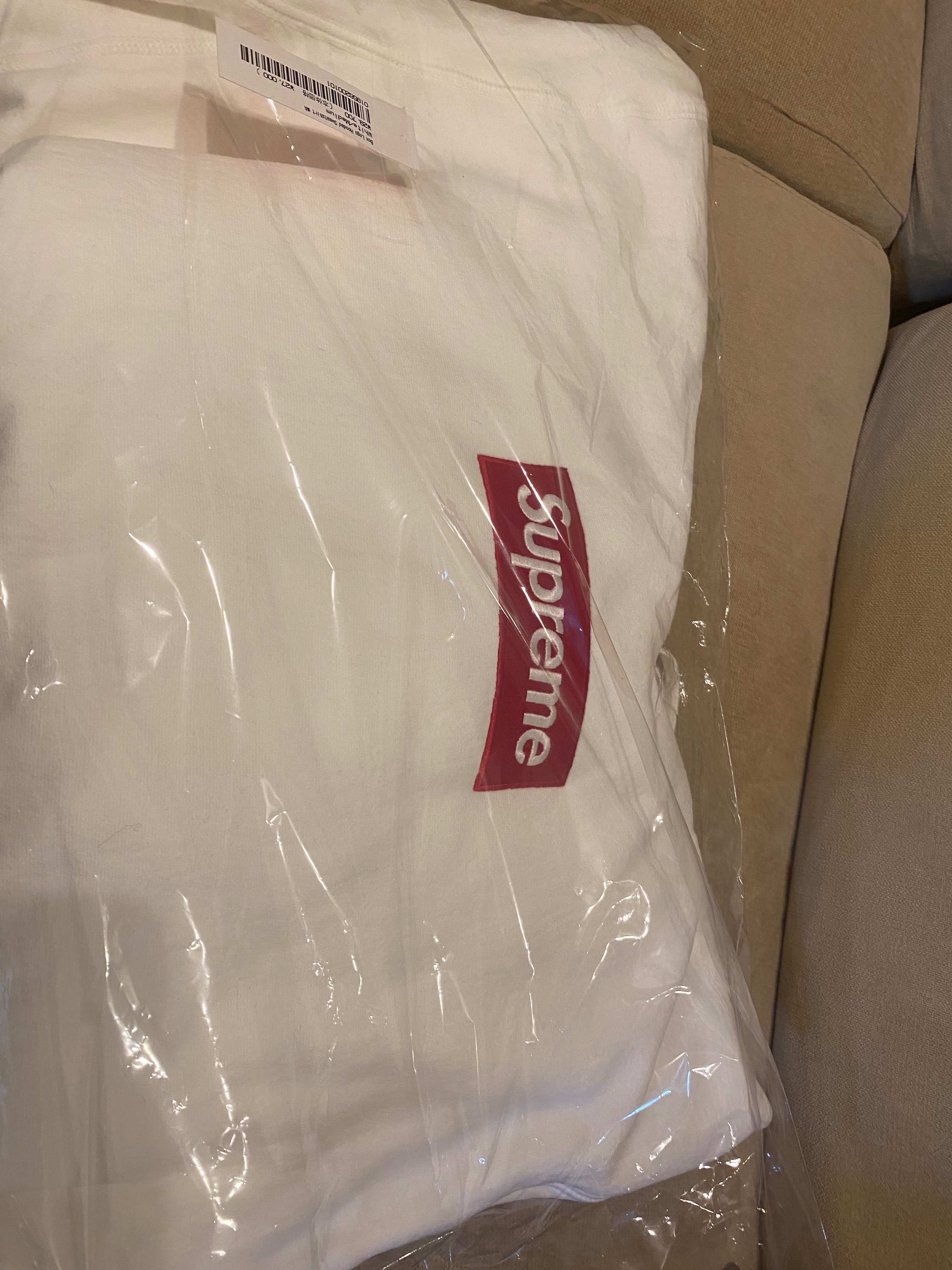 Supreme Box Logo Hooded Sweatshirt "White" (21FW)