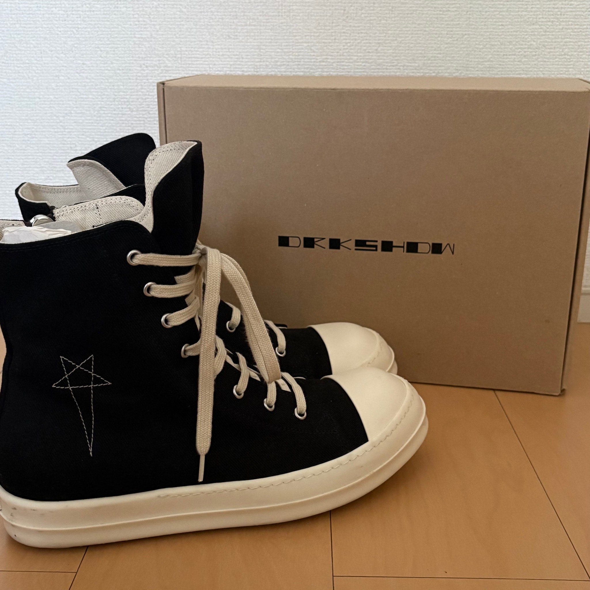 RICK OWENS DRKSHDW SNEAKS "BLACK/PEARL/MILK/MILK"