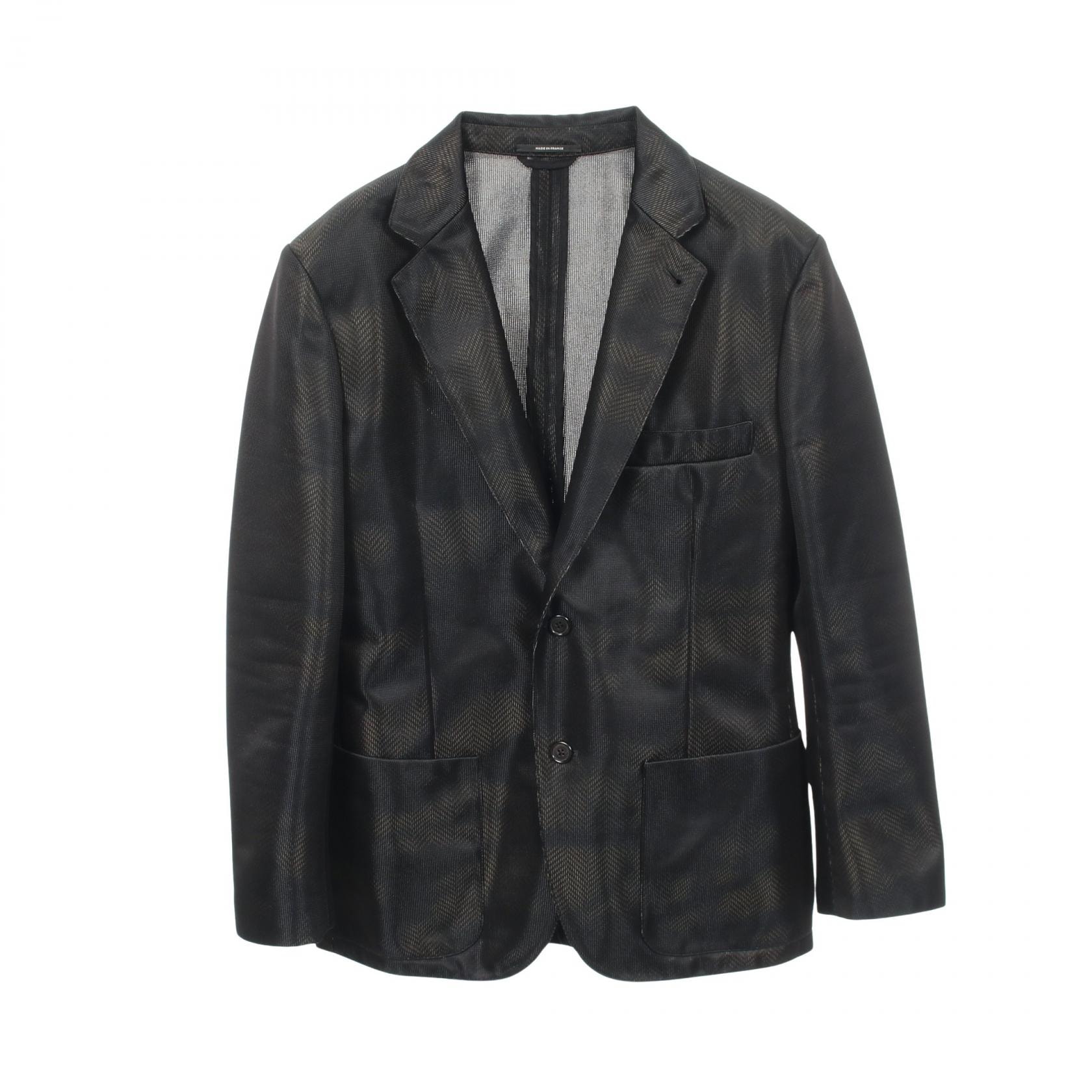 エルメス HERMES テーラードジャケット 衣料品 アウター ナイロン ポリエステル メンズ ブラック系 【中古】