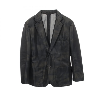 エルメス HERMES テーラードジャケット 衣料品 アウター ナイロン ポリエステル メンズ ブラック系 【中古】