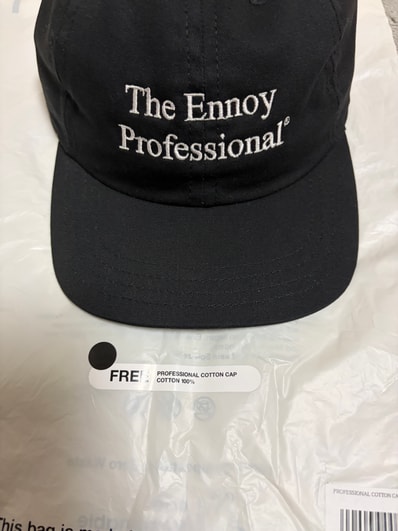 ENNOY Professional Cotton Cap "Black" (25SS)