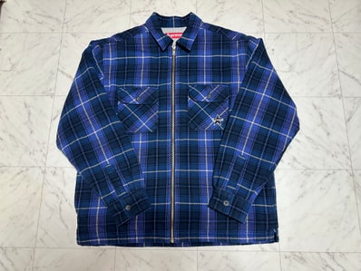 Supreme Lined Zip Up Hooded Flannel Shirt Supreme Lined Zip Up Hooded Flannel Shirt