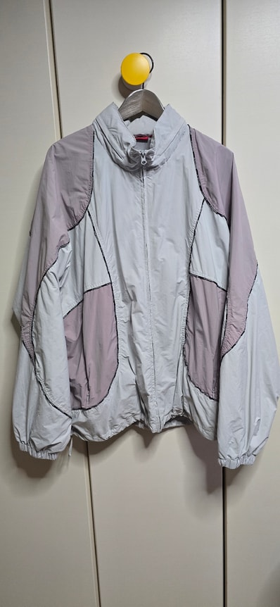 Supreme Logo Piping Hooded Track Jacket "Grey"