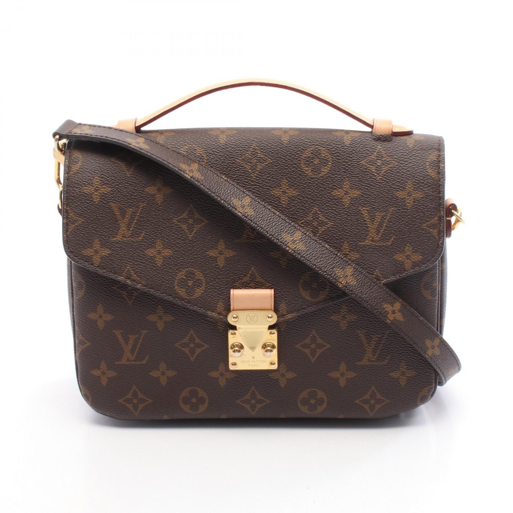 ルイ・ヴィトン LOUIS VUITTON ポシェット メティス MM ハンドバッグ バッグ PVCコーティングキャンバス レザー モノグラム レディース ブラウン系 M44875 【中古】