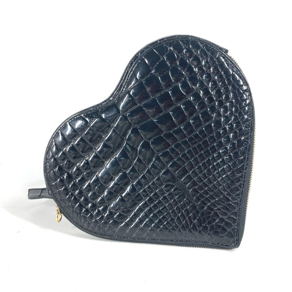 フェンディ FENDI ハート ヴィンテージ バックパック カバン リュックサック レザー ブラック