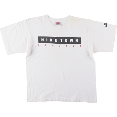 古着 90年代 ナイキ NIKE TOWN 銀タグ ロゴプリントTシャツ USA製 メンズM相当 ヴィンテージ/eaa640767