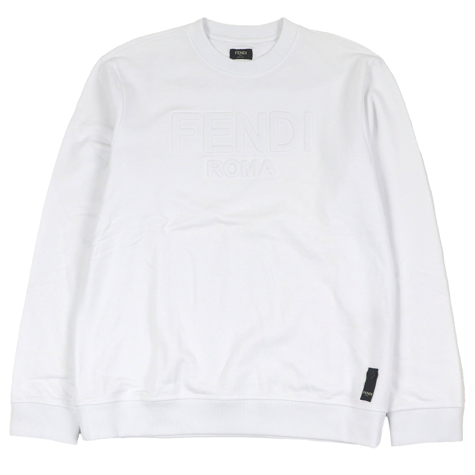 極美品 フェンディ
 スウェット ホワイト メンズ XL FY1079