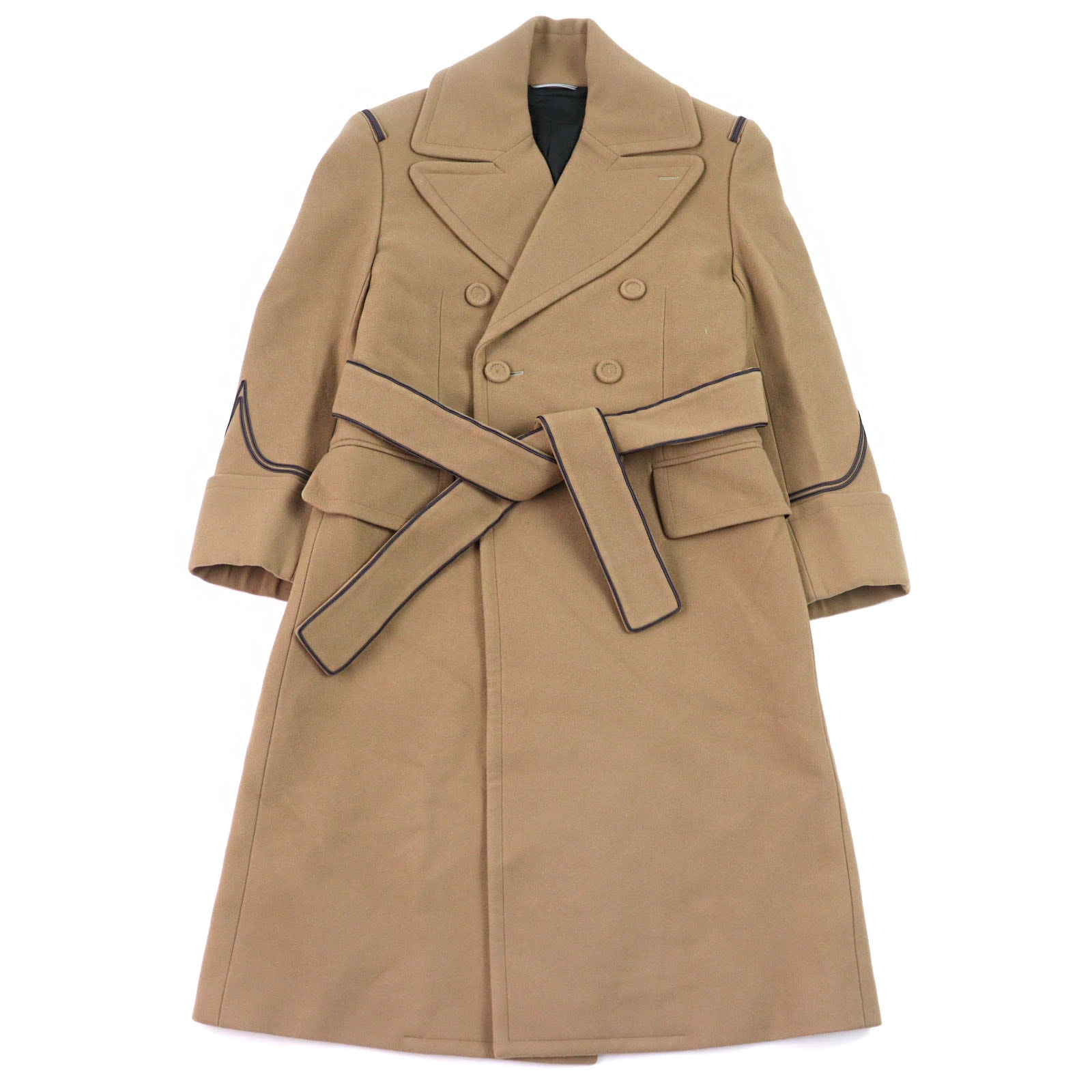 Dior HOMME Double-Breasted Belted Coat "Beige"