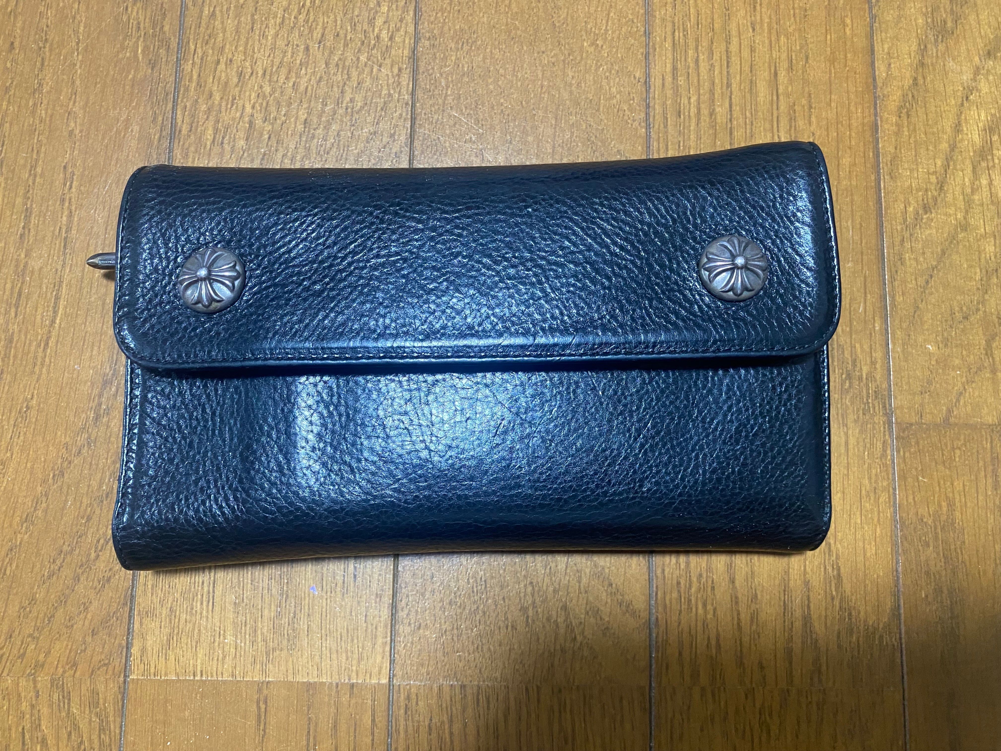 Chrome Hearts Wave Wallet Leather "Black"