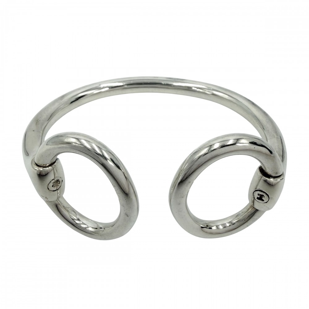 HERMES エルメス バングル ナウシカ ノジカ ブレスレット アクセサリー 小物 シルバー925 ユニセックス 約62.2g【中古品】
