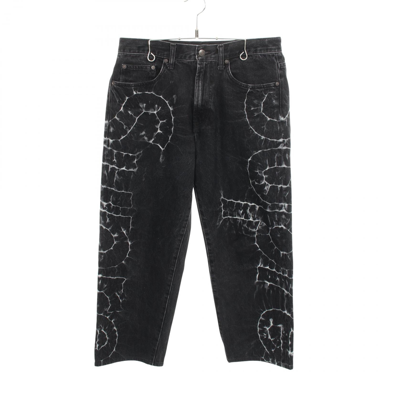 シュプリーム Supreme shibori loose fit jean デニムパンツ 衣料品 ボトムス コットン メンズ ブラック系 【中古】