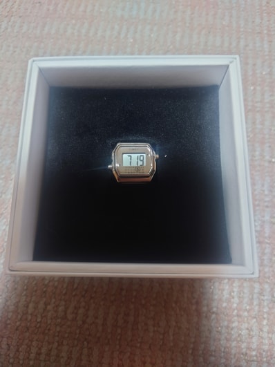 TIMEX x MM6 Maison Margiela T80 Ring Watch "Silver"