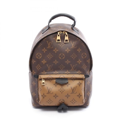 ルイ・ヴィトン LOUIS VUITTON パームスプリングス バックパックPM リュックサック バックパック バッグ PVCコーティングキャンバス レザー モノグラム・リバース ベージュ レディース ブラウン系 / ベージュ系