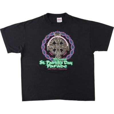 古着 90年代 ヘインズ Hanes St. Patrick's Day Parade プリントTシャツ USA製 メンズL相当 ヴィンテージ/eaa653948