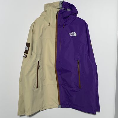 Supreme x The North Face Split Taped Seam Shell Jacket "Tan"