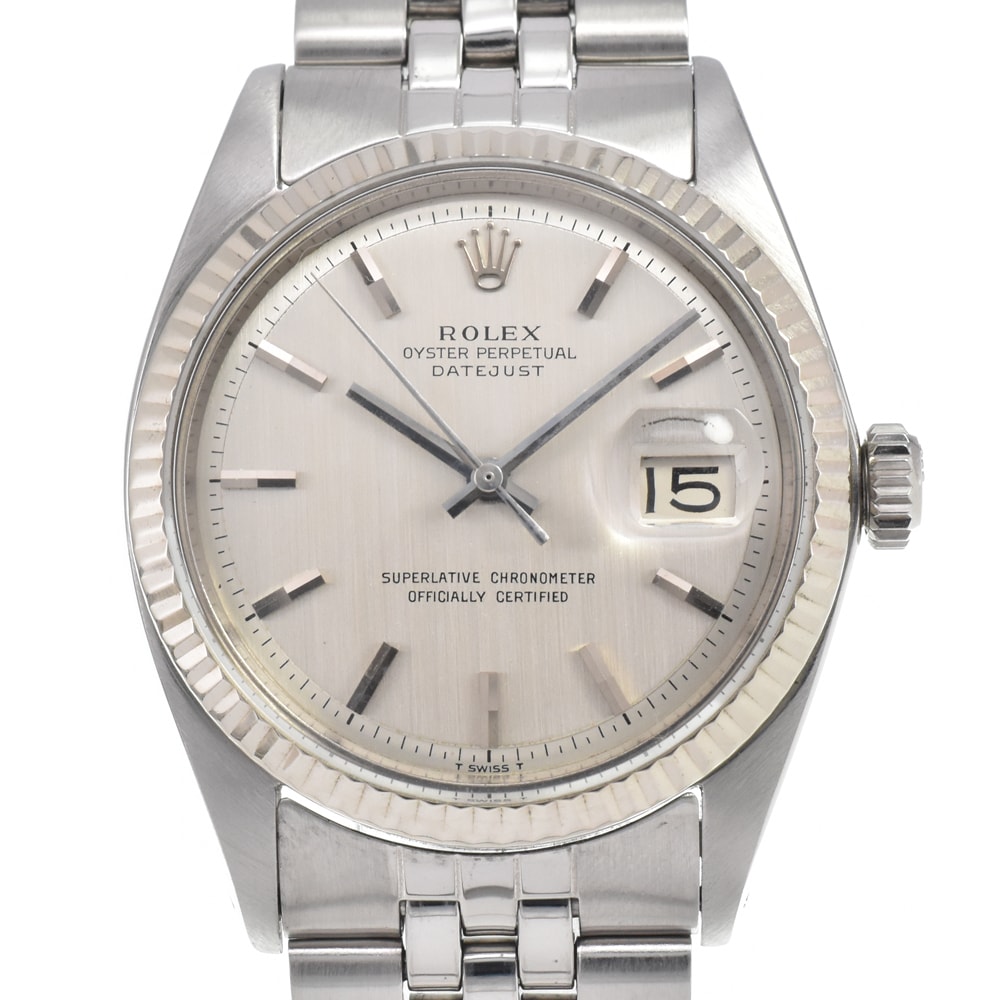ロレックス ROLEX 1601 ヴィンテージ デイトジャスト Cal.1570 シルバー 自動巻き メンズ 美品 腕時計 D#146586