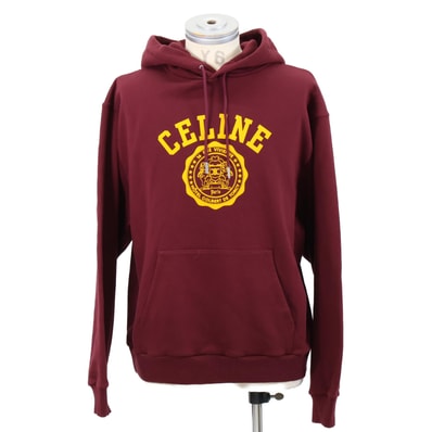 セリーヌ 【美品/国内正規/25SS】RY07V670Q.FYU4 BLASON ロゴプリント プルオーバー パーカー/ L