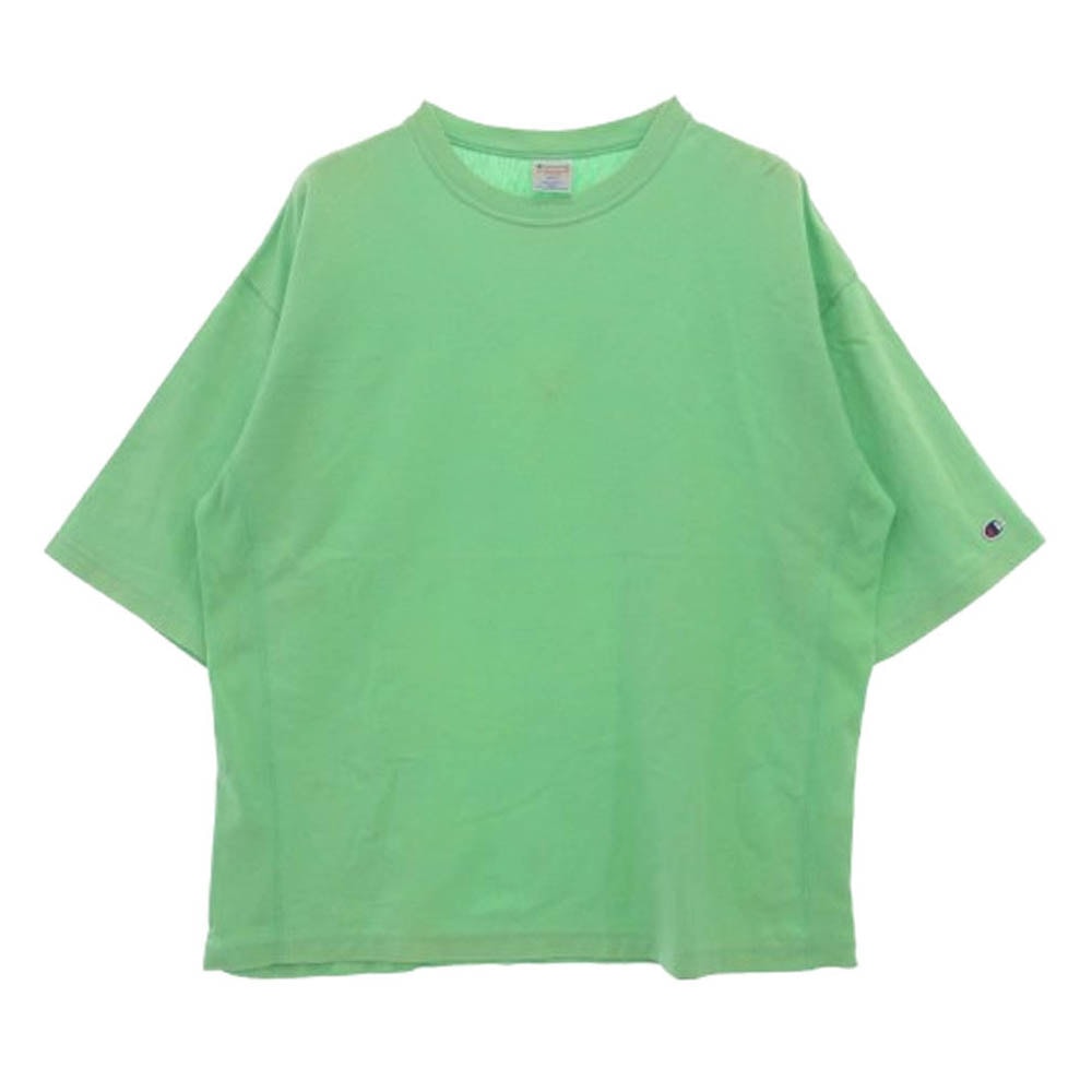 Champion チャンピオン Tシャツ C8-R335 monkey time モンキータイム別注 REVERSE WEAVE リバースウィーブ 半袖 クルーネック Tシャツ ライトグリーン系 L【中古】