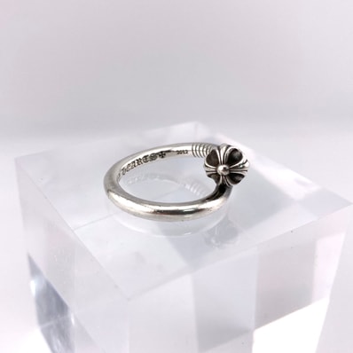 Chrome Hearts Nail Ring with Cross Ball "Silver"