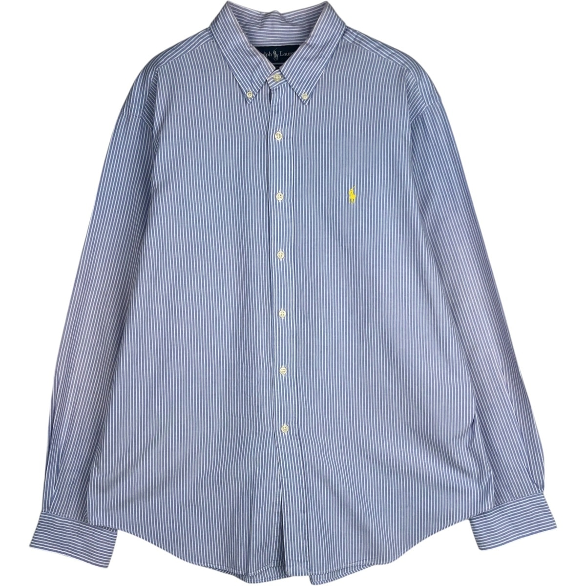 古着 ラルフローレン Ralph Lauren CLASSIC FIT クラシックフィット 長袖 ボタンダウンストライプシャツ メンズXL相当/eaa628990