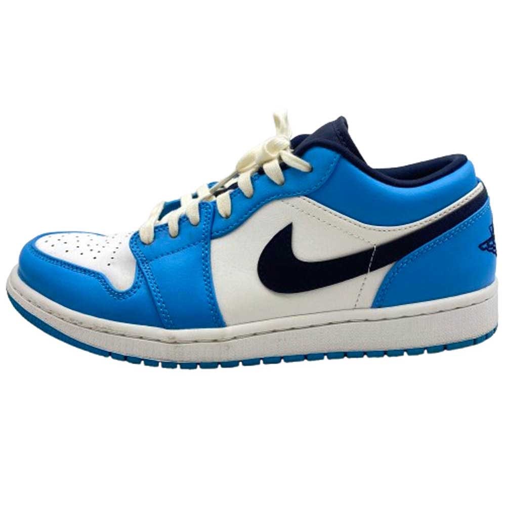 NIKE ナイキ スニーカー 553558-144 Air Jordan 1 Low University Blue エアジョーダン1 ロー ユニバーシティ ブルー スニーカー ブルー系 27.5cm【中古】